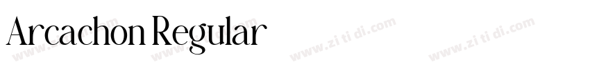 Arcachon Regular字体转换